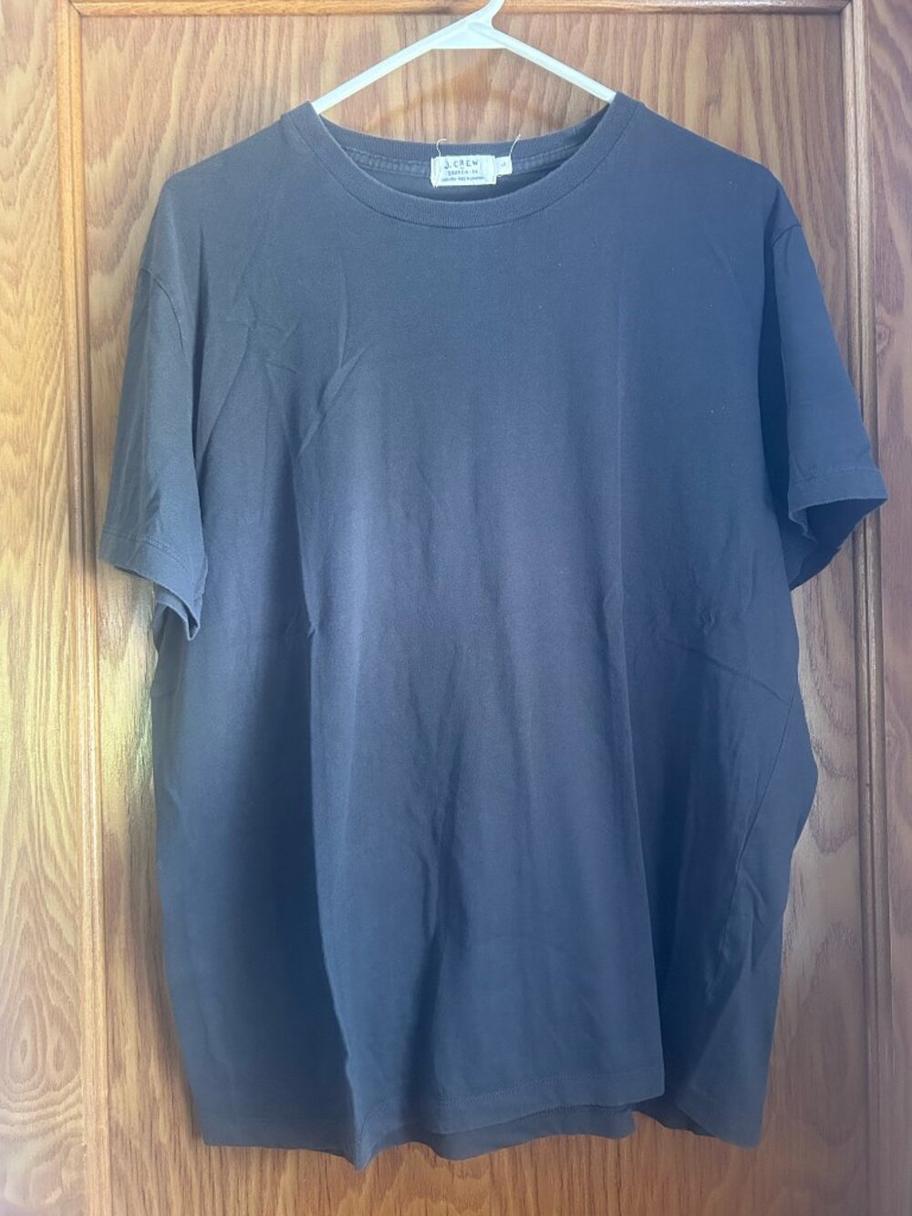 J.Crew Mens Dark Gray Crew Neck Broken-In T-Shirt Large